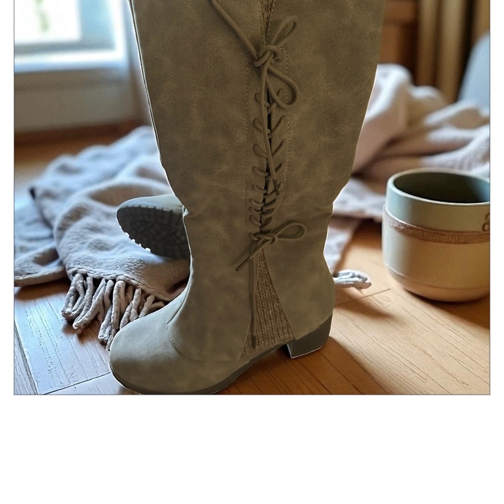 Muk Luks Women's Lace-Up Boots - Taupe